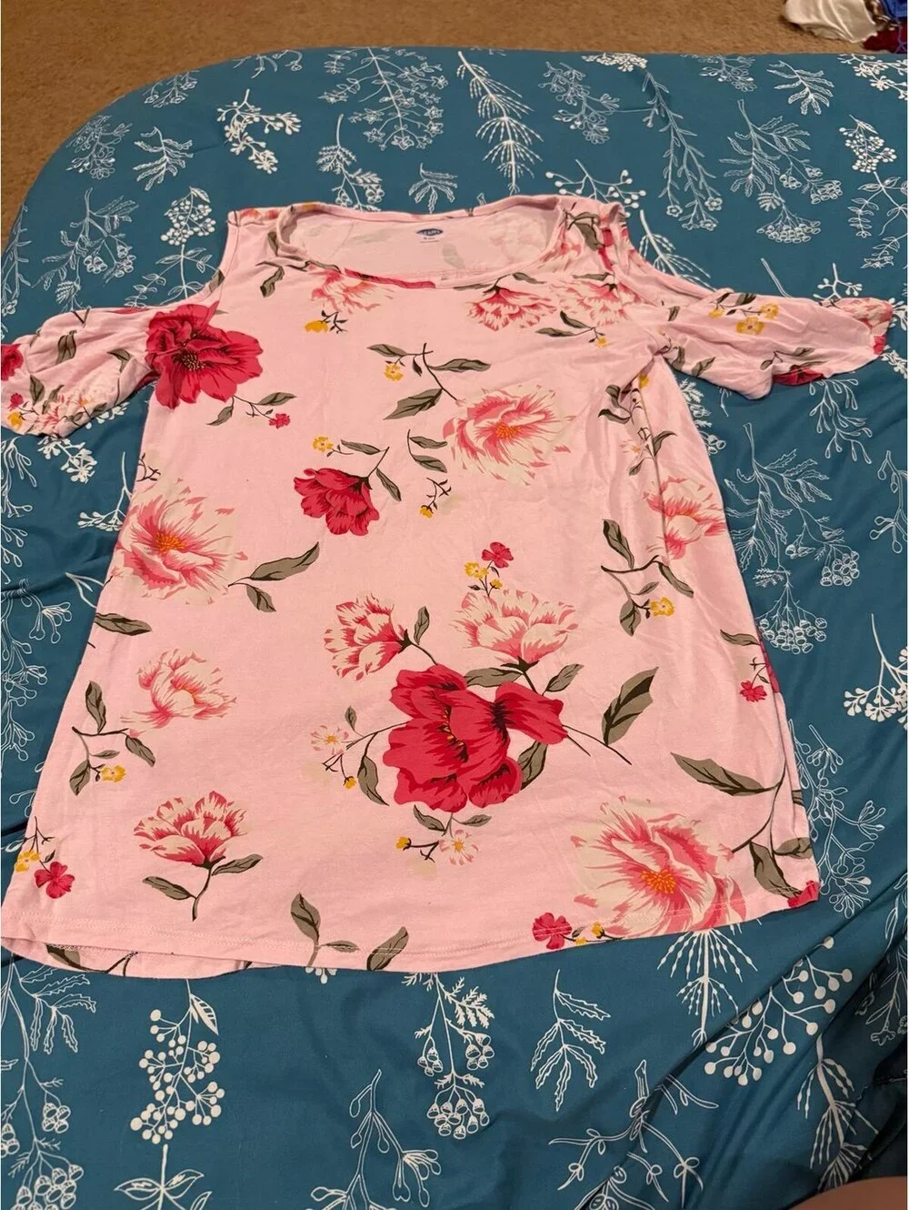 Girls size 14 cold shoulder top